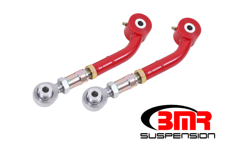 BMR Trailing Arms - BMR 08-17 Challenger Upper Trailing Arms w/ On-Car Adj. Poly/Rod Ends - Red