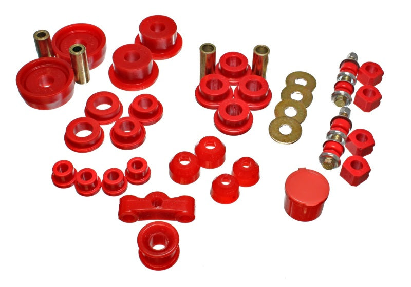 ES Hyper-Flex Sets - Red - Energy Suspension 84-87 Honda Civic/CRX Red Hyper-Flex Master Bushing Set