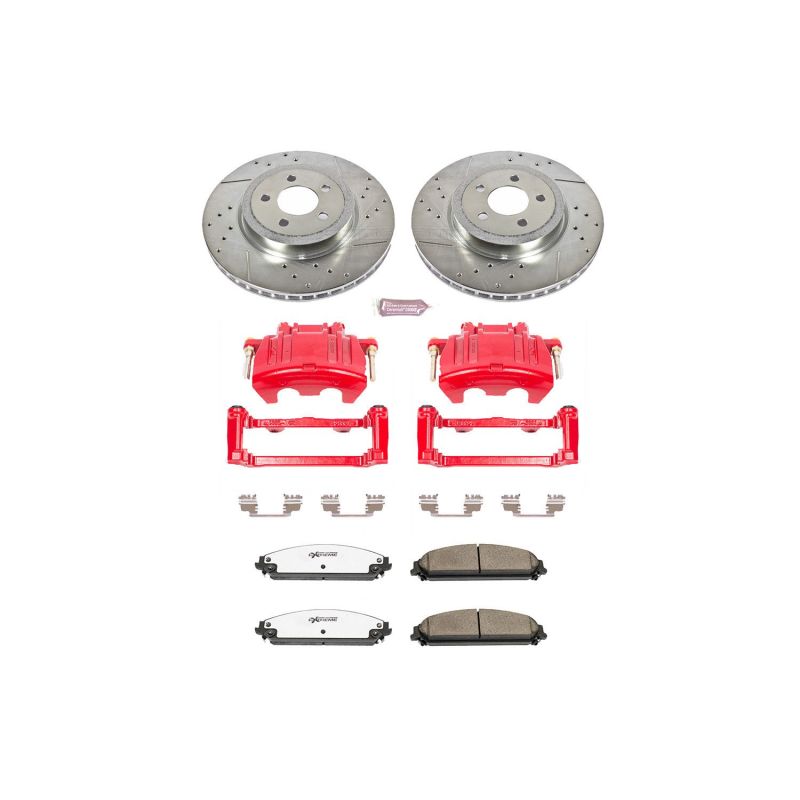 PSB Z26 Street Warrior Kit - Power Stop 05-08 Dodge Magnum Front Z26 Street Kit w/Cals