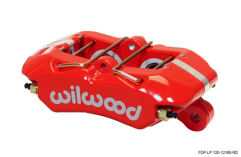 WIL Dynapro Caliper - Wilwood Caliper-Dynapro Low-Profile 5.25in Mount - Red 1.12in Pistons .81in Disc