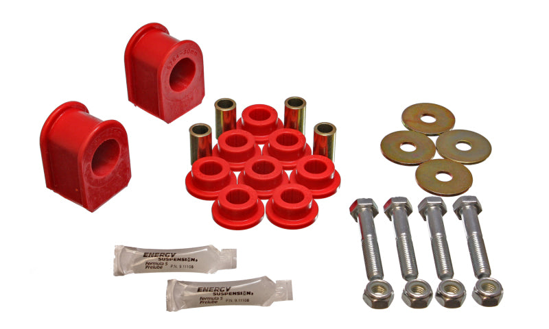 ES Sway Bar Bushings - Red - Energy Suspension 99-04 Ford F-250 4WD Red 30mm Rear Sway Bar Bushing Set
