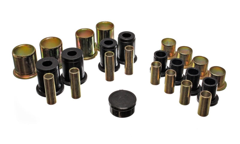 ES Cntrl Arm Bushings - Black - Energy Suspension Universal Black Control Arm Bushing Set - Complete Set