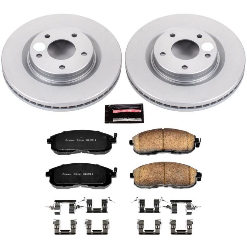 PSB Z17 Evolution Coated Kit - Power Stop 11-17 Nissan Juke Front Z17 Evolution Geomet Coated Brake Kit