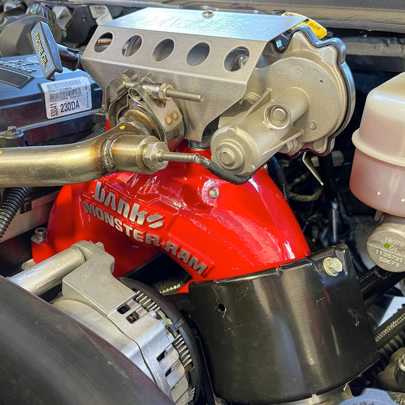 GBE Monster-Ram Intake - Banks Power 13-18 Ram 6.7L Diesel Monster-Ram Intake System Gen-2 w/Fuel Line - Red w/Heater System