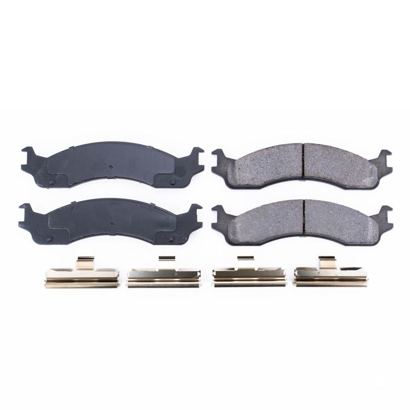 PSB Z17 Evolution Brake Pads - Power Stop 1998 Dodge B2500 Front Z17 Evolution Ceramic Brake Pads w/Hardware