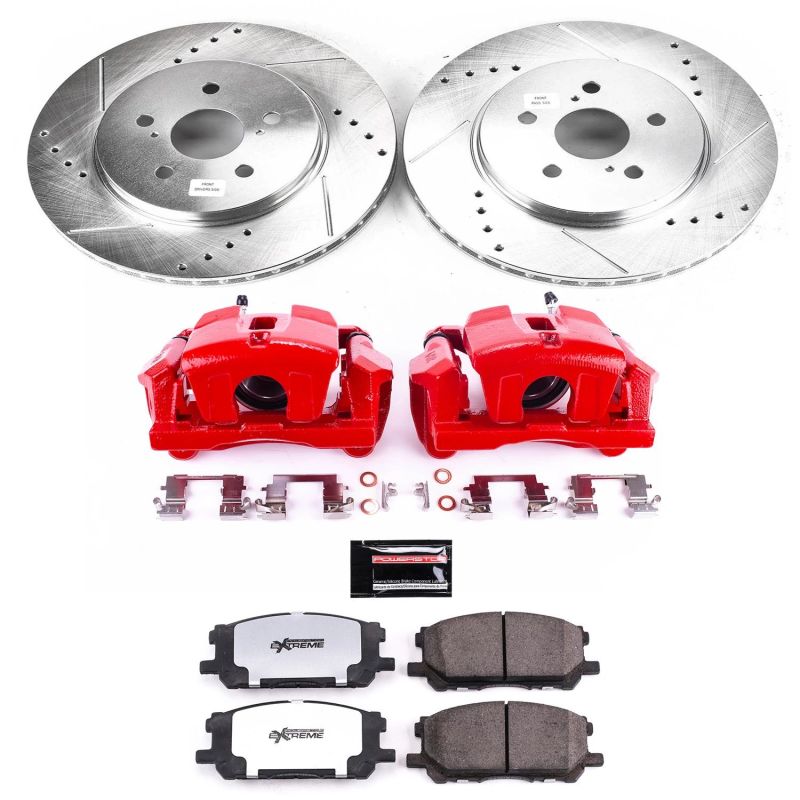 PSB Z36 Truck & Tow Kit w/Cals - Power Stop 04-06 Lexus RX330 Front Z36 Truck & Tow Brake Kit w/Calipers