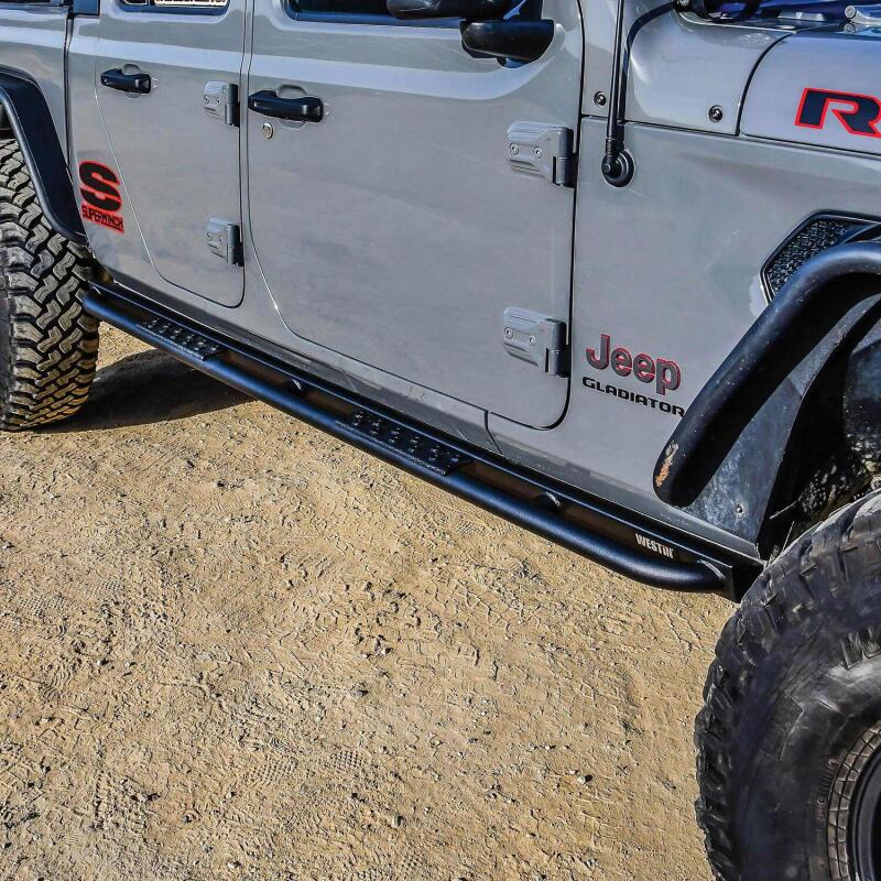 WES XTS Rock Sliders - Westin 20-23 Jeep Gladiator Rock Slider - Textured Black