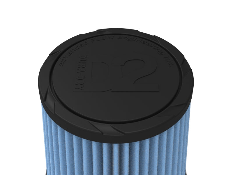 AFE Universal D2 Dura Dry Air Filter - aFe POWER Universal Clamp-On Air Filter w/ D2 Dura-Dry Media - 3-1/2in F x 6in B x 4-3/4in T x 6in H