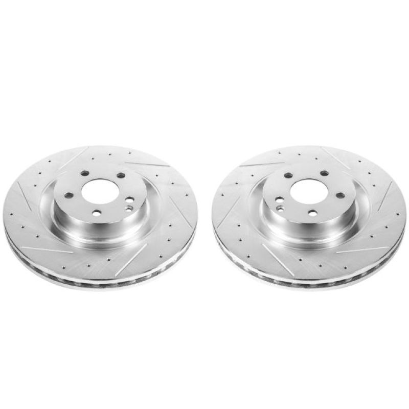 PSB Evolution Drill/Slot Rotor - Power Stop 09-14 Mercedes-Benz CL550 Front Evolution Drilled & Slotted Rotors - Pair