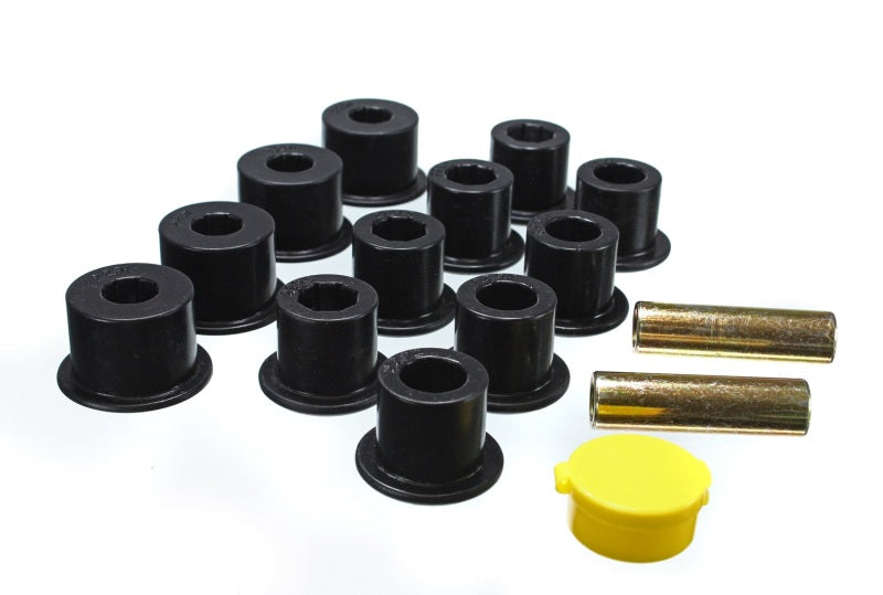 ES Spring/Shackle Bush - Black - Energy Suspension 6/86-97 Nissan 720 & Hardbody Pickup 2WD Black Rear Leaf Spring Bushing Set