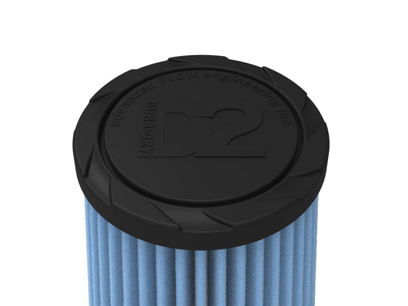 AFE Universal D2 Dura Dry Air Filter - aFe POWER Universal Clamp-On Air Filter w/ D2 Dura-Dry Media - 3in F x 5in B x 3-1/2in T x 7in H