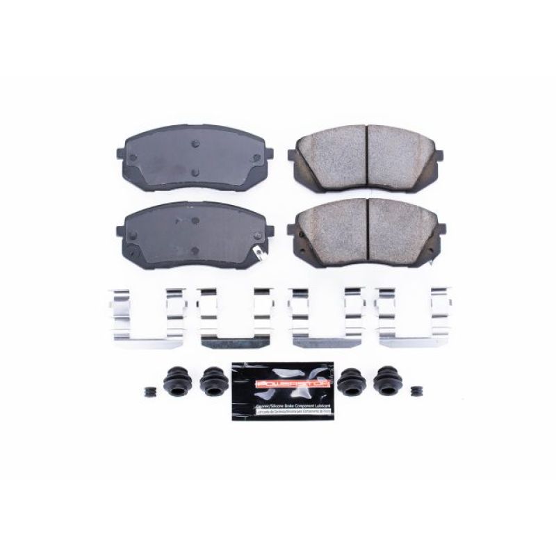 PSB Z23 Evolution Brake Pads - Power Stop 15-16 Hyundai Sonata Front Z23 Evolution Sport Brake Pads w/Hardware