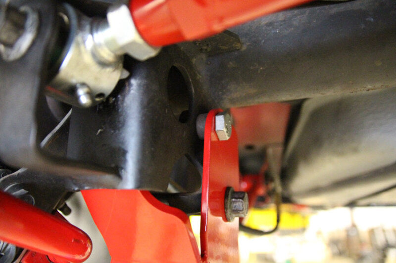 UMI Control Arm Mounts - UMI Performance 05-14 Ford Mustang Rear Control Arm Relocation Brackets- Bolt In