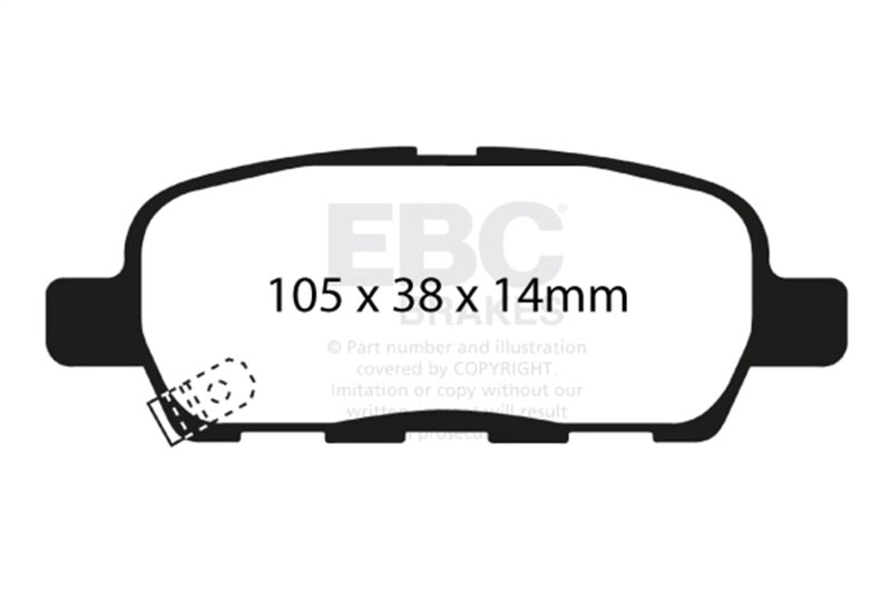 EBC Bluestuff Brake Pad Sets - EBC 02 Infiniti G35 3.5 w/o DCS Bluestuff Rear Brake Pads