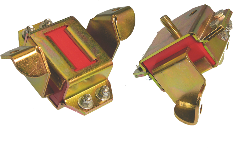 PRO Engine Mounts - Red - Prothane 84-95 Ford Mustang 5.0L Motor Mounts - Red