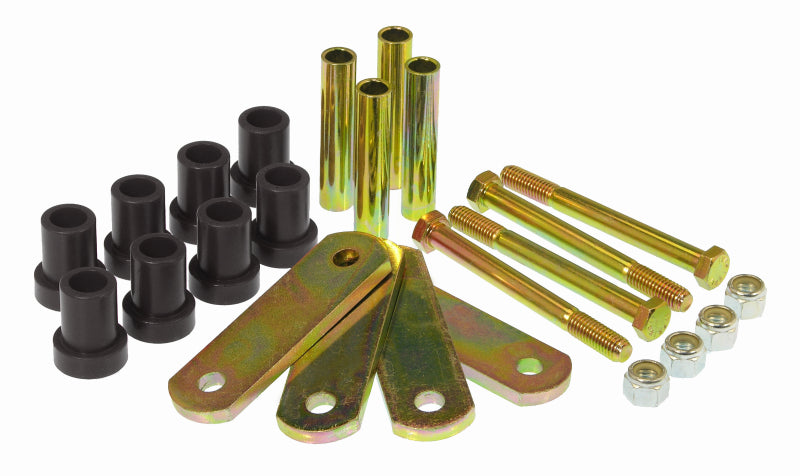 PRO Spring/Shackle Bush- Blk - Prothane 60-74 Chrysler B & E Body HD Shackle Bushings - Black