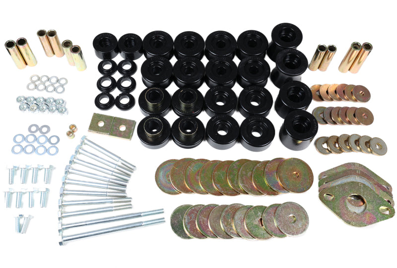 ES Body Mounts - Black - Energy Suspension 91-97 Toyota Land Cruiser FJ80 Body Mount Set w/ Hardware - Black