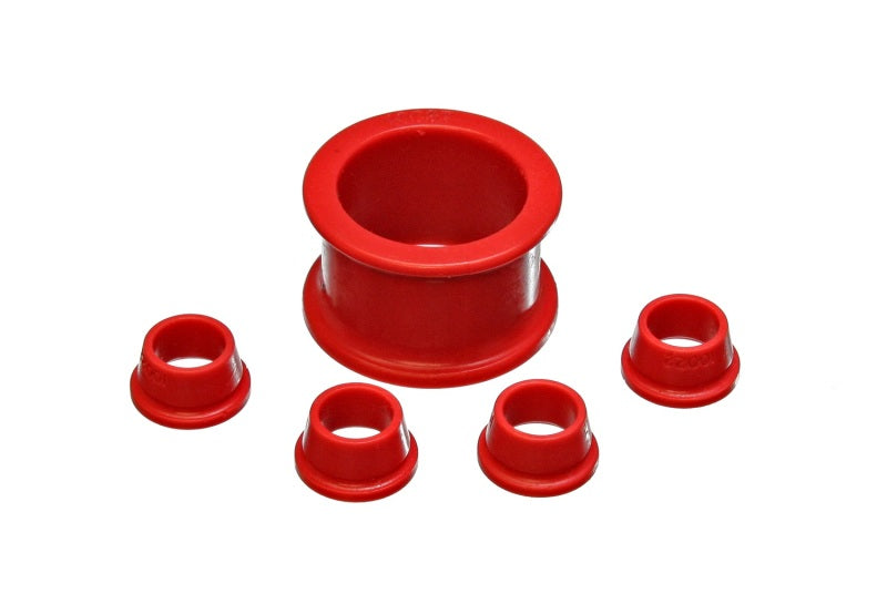 ES Steering Rack Bush - Red - Energy Suspension 96-00 Honda Civic/CRX / 99-00 Honda Civic Si Red Power Steering Rack Bushing Set