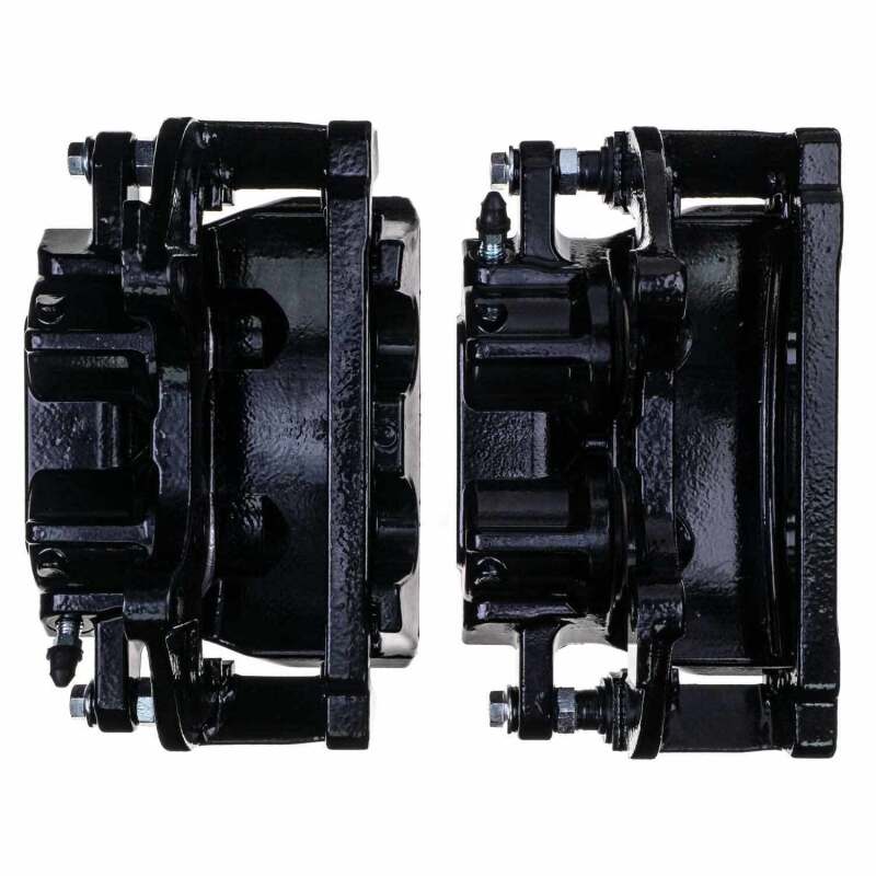 PSB Black Calipers - Power Stop 2014 Chrysler 200 Front Black Caliper - Pair w/Bracket