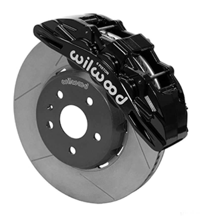 WIL SX6R Brake Kit - Wilwood SX6R Front Brake Kit 14in Slotted Rotors Black Calipers w/ Lines 16-19 Chevrolet Camaro SS