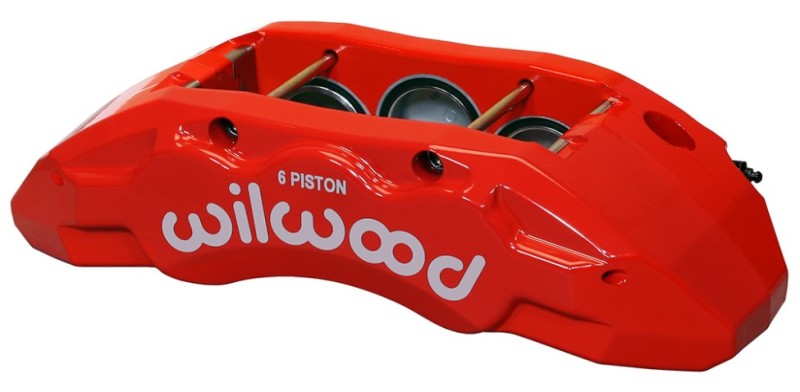 WIL TX6R Caliper - Wilwood Caliper-TX6R- R/H - Red 2.00/1.88/1.88in Pistons 1.38in Disc