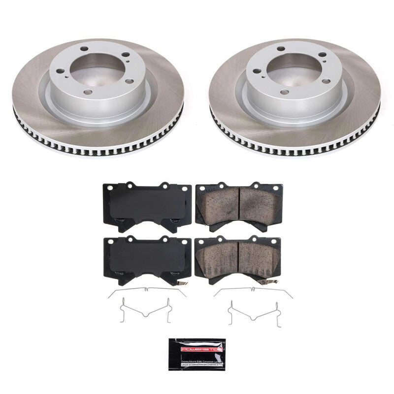PSB Semi-Coated Rotor Kits - Power Stop 07-21 Toyota Tundra Front Semi-Coated Rotor Kit