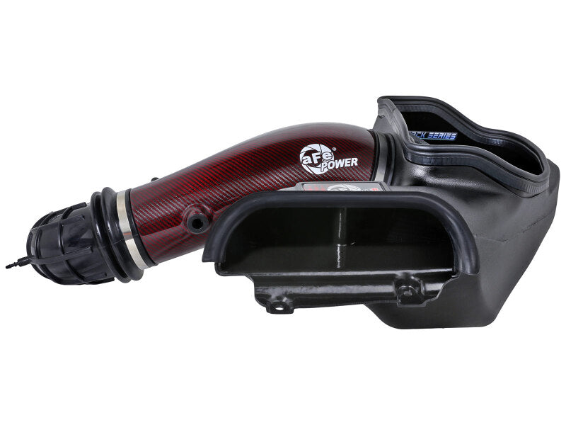 AFE Track Series Intake - aFe 23-24 Ford F150 Raptor R Supercharged Red Carbon Track Series Air Intake w/ P5R Filter (MOQ 24)