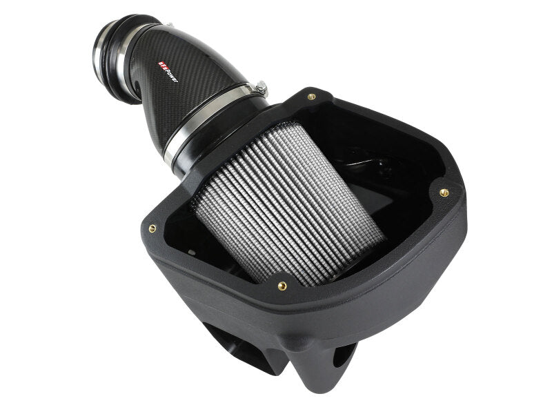 AFE Black Series Stage-2 Carbon Fiber Cold Air Intakes - aFe Black Series Stage-2 Carbon Fiber Cold Air Intake System w/ Pro DRY S Media - 18-19 BMW M5 (F90)