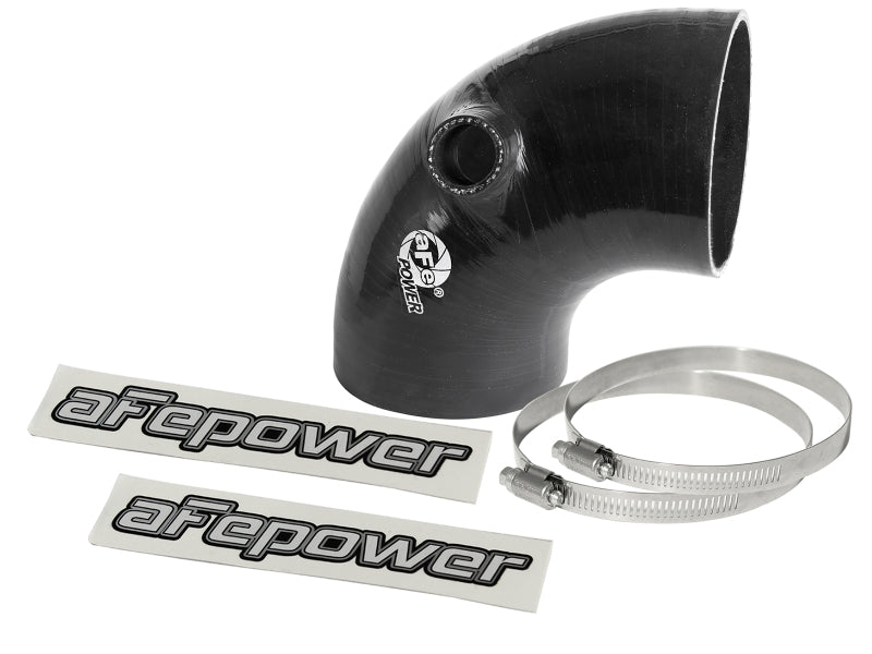 AFE Elbow Reducing Couplers - aFe Magnum FORCE Intake Coupling Kit (3-3/4 IN ID x 90 Deg.) Elbow Coupler - Black