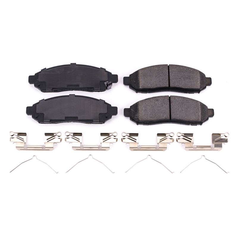 PSB Z17 Evolution Brake Pads - Power Stop 16-18 Chevrolet City Express Front Z17 Evolution Ceramic Brake Pads w/Hardware