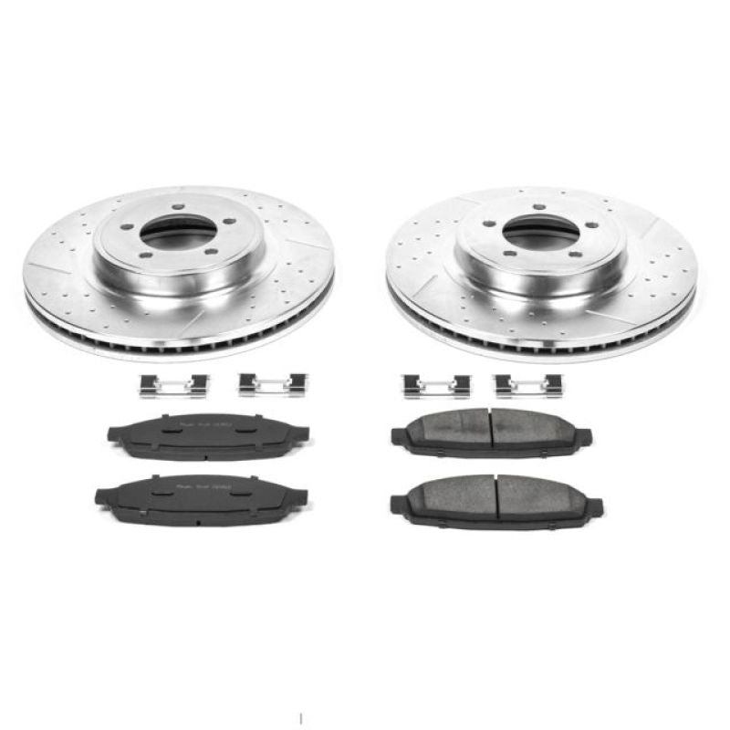 PSB Z23 Evolution Kit - Power Stop 03-05 Lincoln Aviator Front Z23 Evolution Sport Brake Kit