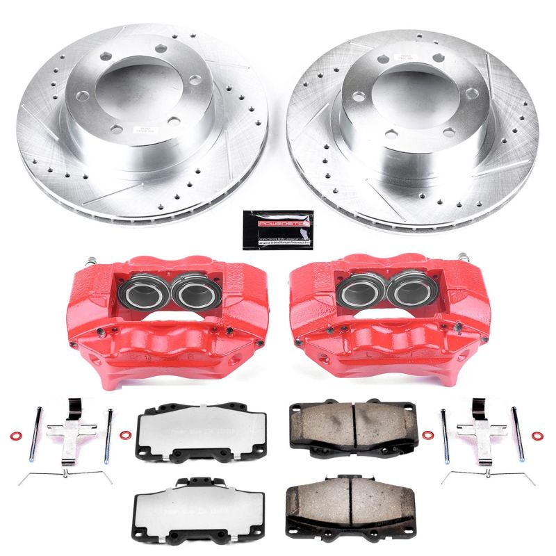 PSB Z36 Truck & Tow Kit w/Cals - Power Stop 95-02 Toyota 4Runner Front Z36 Truck & Tow Brake Kit w/Calipers