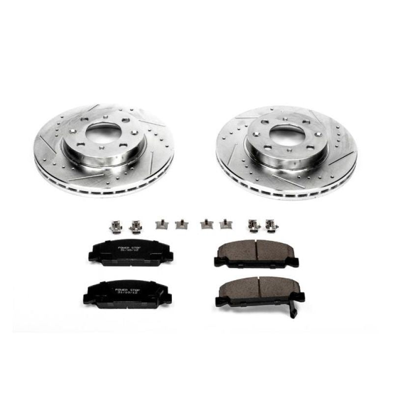 PSB Z23 Evolution Kit - Power Stop 90-00 Honda Civic Front Z23 Evolution Sport Brake Kit