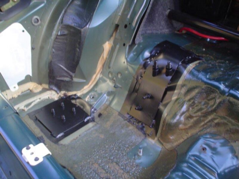 UMI Crossmember Reinforcements - UMI Performance 79-93 Ford Mustang Lower Control Arm Reinforcements