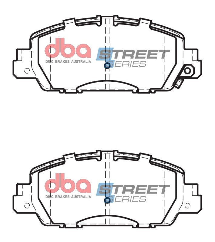 DBA Street Series Brake Pads - DBA 16-18 Honda Accord LX/EX/EX-L Street Series Front Brake Pads