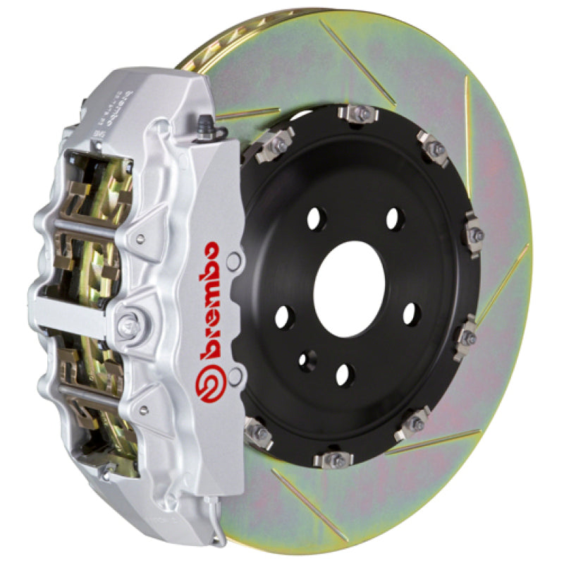 BRB Big Brake Kits - Brembo 18+ Model 3 AWD/RWD Front GT BBK 6 Piston Cast 380x34 2pc Rotor Slotted Type1-Silver