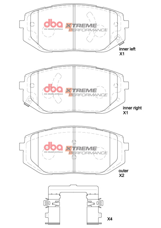 DBA XP Performance Brake Pads - DBA 22-23 Hyundai Ioniq 5 XP Performance Front Brake Pads