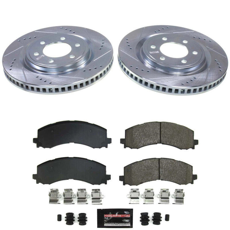 PSB Z23 Evolution Kit - Power Stop 22-23 Ford F-150 Lightning Front Z23 Evolution Brake Kit