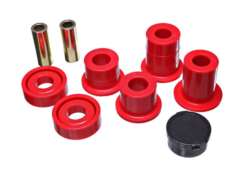 ES Diff Bushings - Red - Energy Suspension 07-10 Chevy K2500/3500HD Front Diff Mount - Red