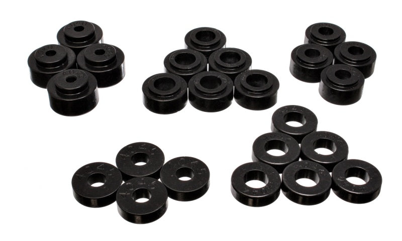 ES Body Mounts - Black - Energy Suspension 68-72 Chevrolet Chevelle/Monte Carlo/Malibu/Laguna/El Camino Black Body Mount Set