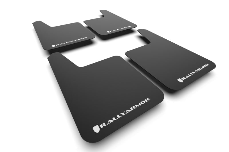 RAL Basic Blk Flap/Wht Logo - Rally Armor Universal Basic Plus w/ White Logo