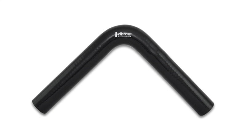 VIB 4 Ply Hoses - Vibrant 4 Ply Reinforced Silicone Elbow Connector - 1.25in ID x 8in Leg 90 Deg Elbow (BLACK)