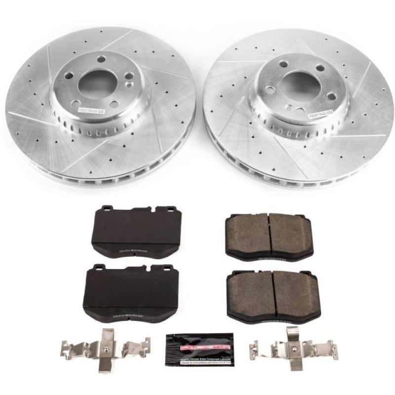 PSB Z23 Evolution Kit - Power Stop 2018 Mercedes-Benz C350e Front Z23 Evolution Sport Brake Kit