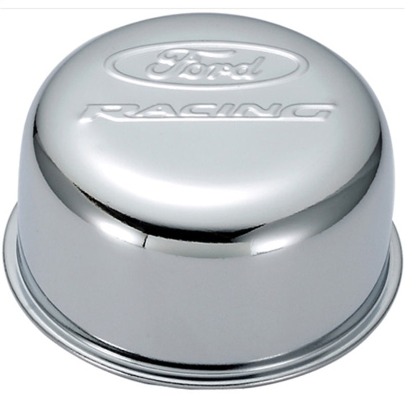 FR Breather Caps - Ford Racing Chrome Breather Cap w/ Ford Racing Logo - Twist Type