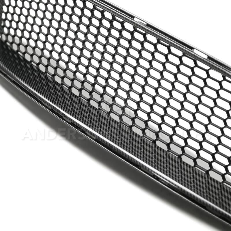 AND Front Grilles - Anderson Composites 2018 Ford Mustang Type-GT Carbon Fiber Upper Grille
