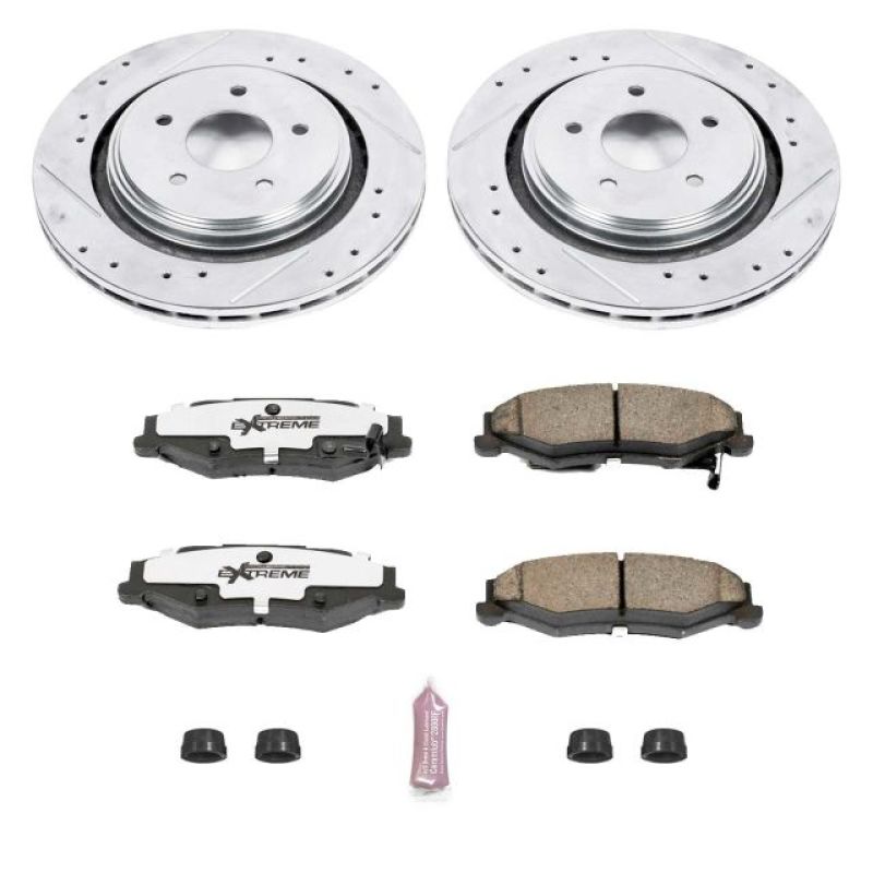 PSB Z26 Street Warrior Kit - Power Stop 06-09 Cadillac XLR Rear Z26 Street Warrior Brake Kit