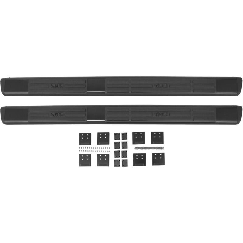 WES Nerf Bars - Premier 6 - Westin Premier 6 in Oval Side Bar - Mild Steel 75 in - Black