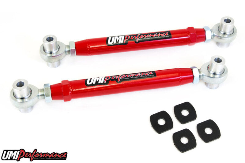 UMI Alignment Toe Arms - UMI Performance 08-09 Pontiac G8 10-14 Camaro Toe Rods CrMo Rod Ends