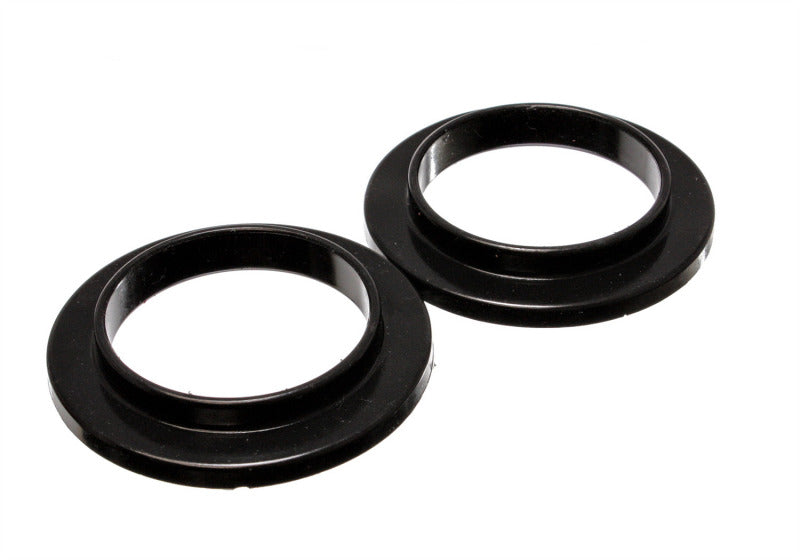 ES Spring Isolators - Black - Energy Suspension Universal 3 3/4in ID 5 7/16in OD 7/8in H Black Coil Spring Isolators (2 per set)