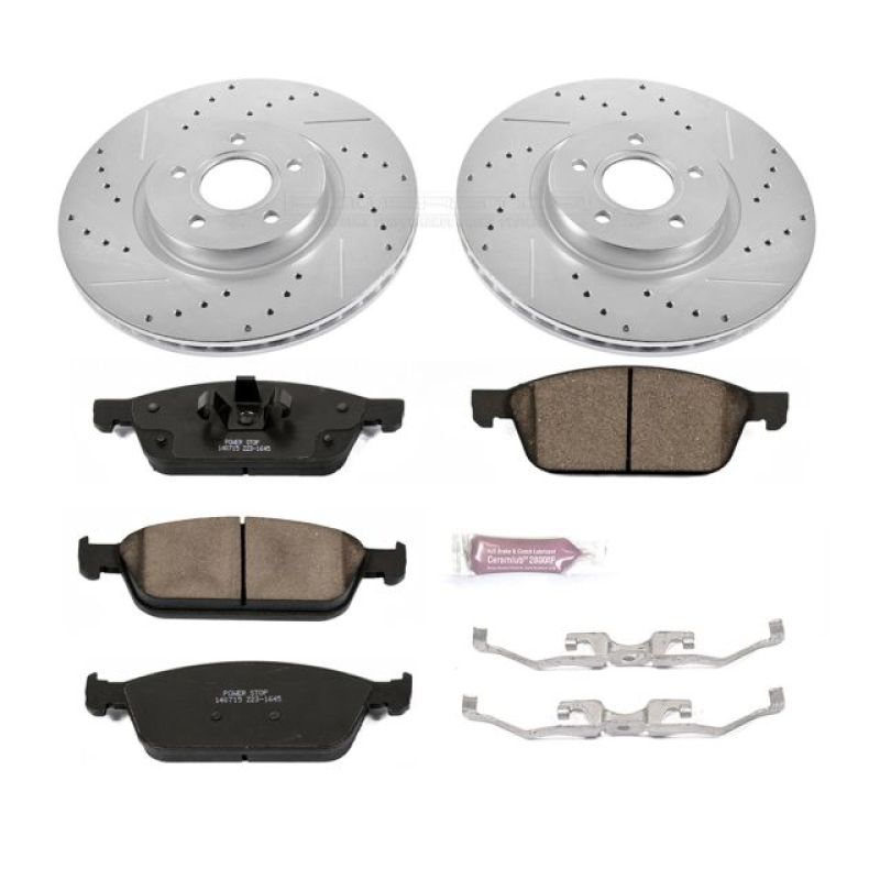 PSB Z23 Evolution Kit - Power Stop 13-19 Ford Escape Front Z23 Evolution Sport Brake Kit